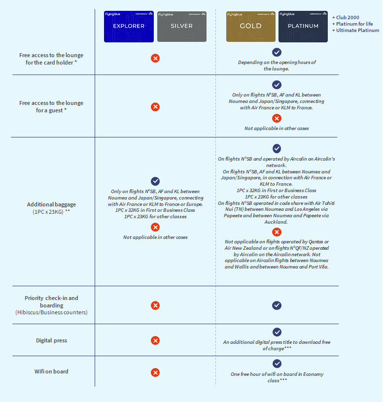 Flying Blue Advantages
