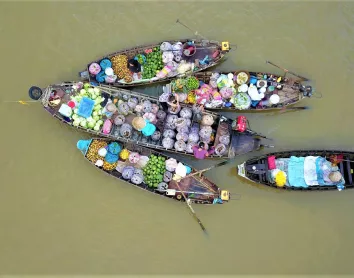 Marché flottant - Hô-Chi-Minh