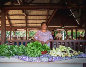 Marché de Vao Ile des pins Légumes