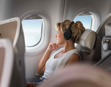 A330neo - Une femme en classe business A330neo - Une femme en classe business