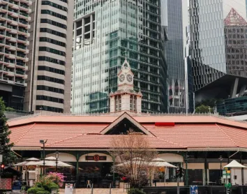 Le Maxwell Food Centre près de Chinatown Le Maxwell Food Centre près de Chinatown